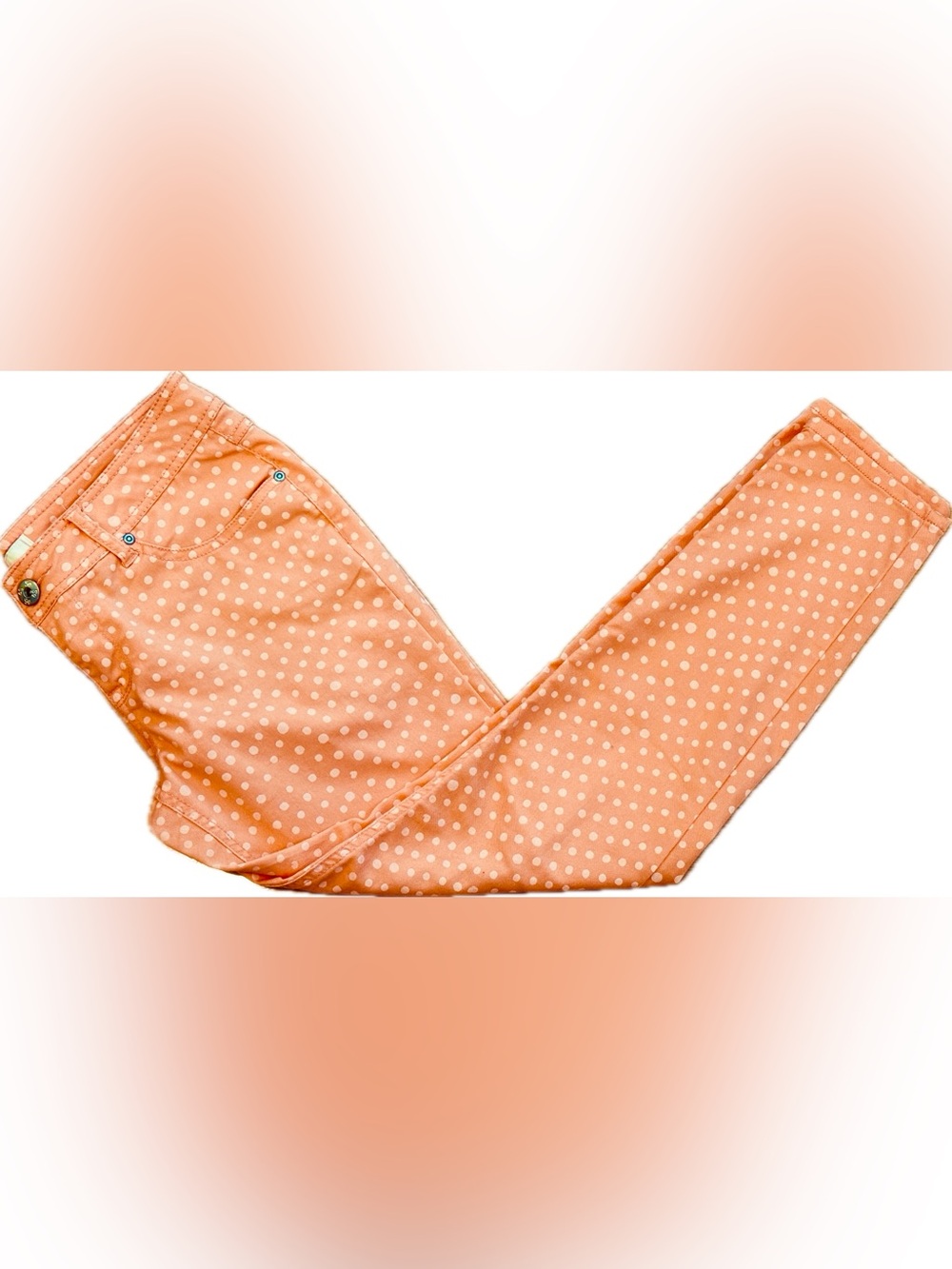 SO Coral Polka Dot Ankle Jeans - Juniors size 11